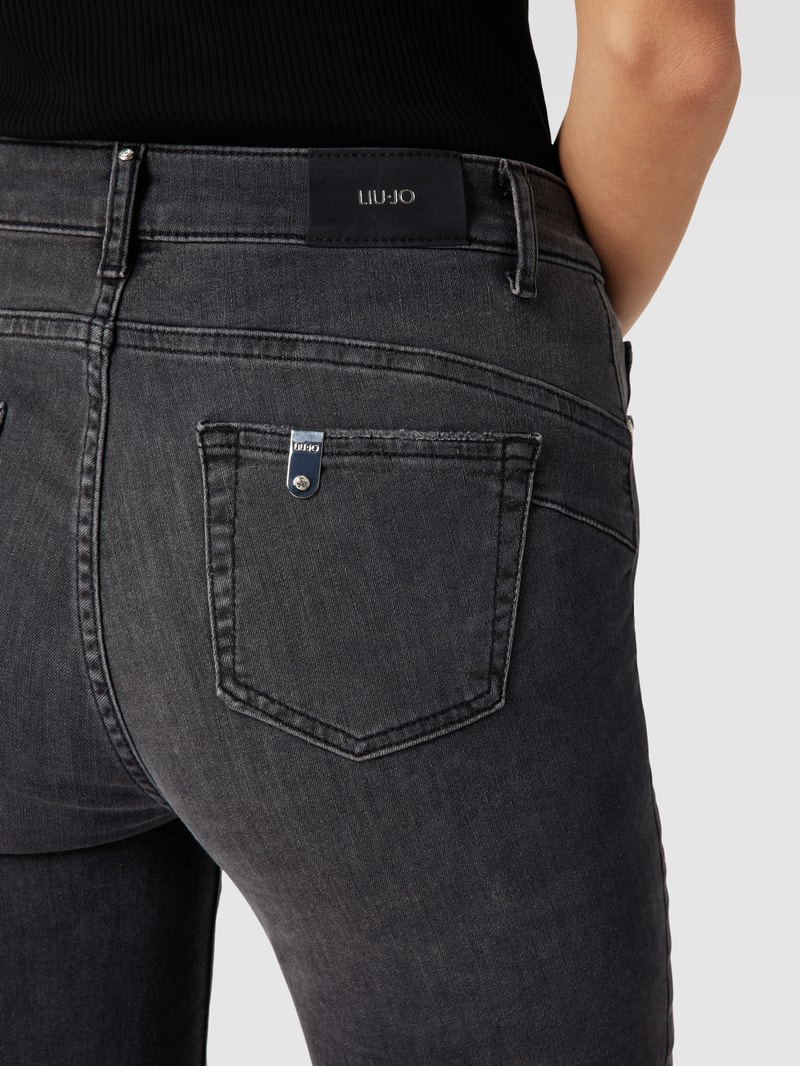 Jeans im 5-Pocket-Design Modell 'DIVINE' in schwarz