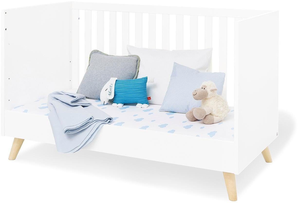 Pinolino® Babyzimmer-Komplettset Move, (Set, 3-St., Kinderbett, Schrank, Wickelkommode), breit groß; mit Kinderbett, Schrank und Wickelkommode; Made in Europe