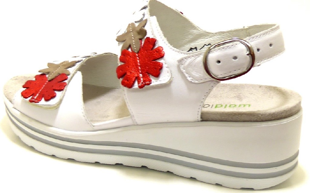 WALDLÄUFER Komfort Sandalen weiss