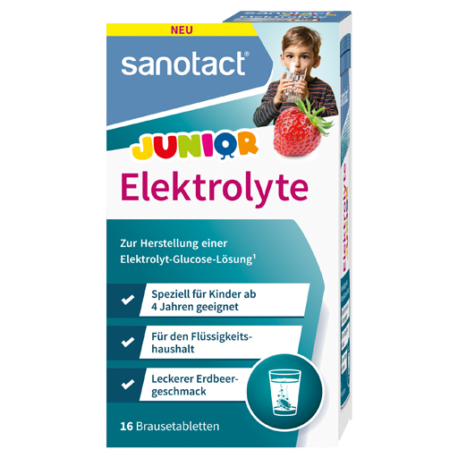SANOTACT Elektrolyte Junior Brausetabletten  16 St  Brausetabletten