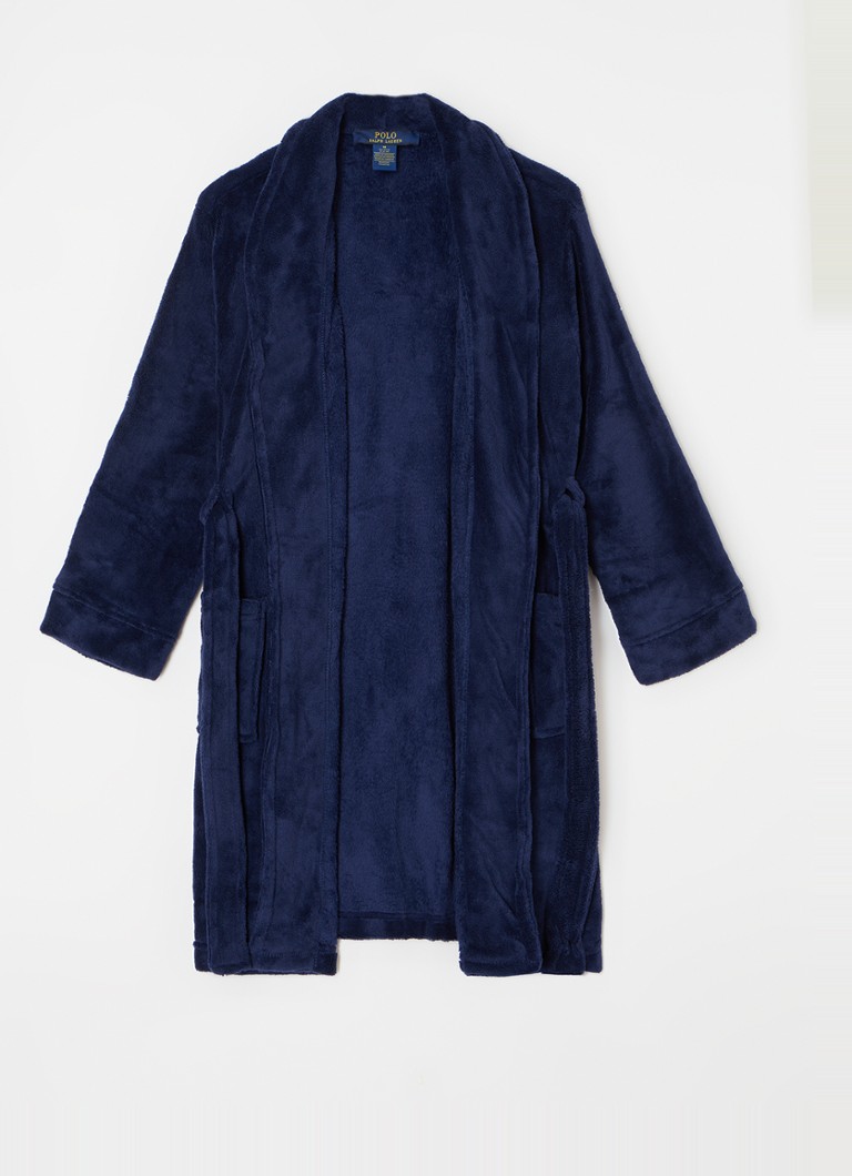 Ralph Lauren bathrobe with logo embroidery and patch pockets