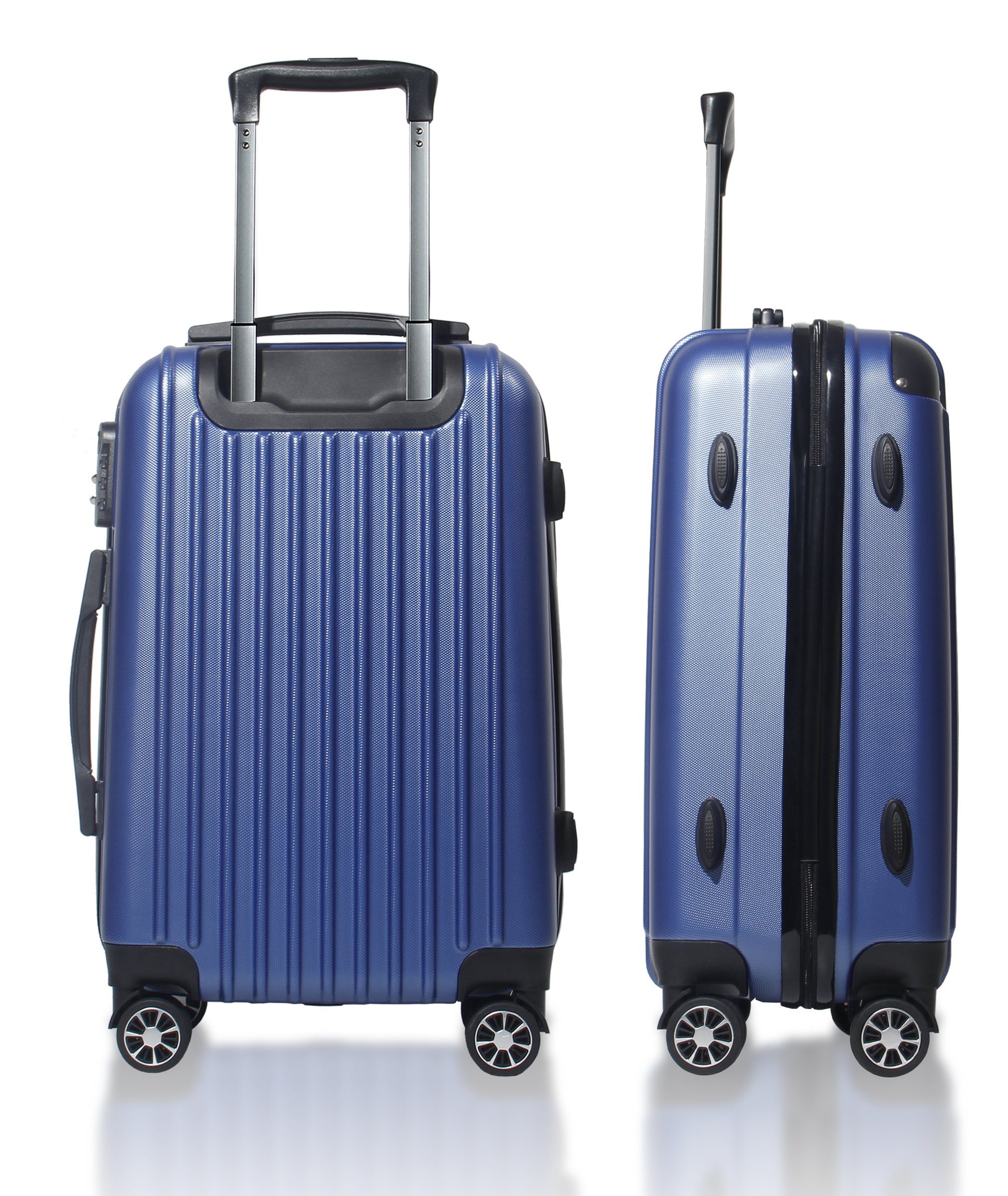 Zedelmaier Hartschalen-Trolley Reisekoffer Trolley Handgepäck 4 Rollen, Hartschale, ABS-Kabine, Leichtgewicht, Zahlenschloss