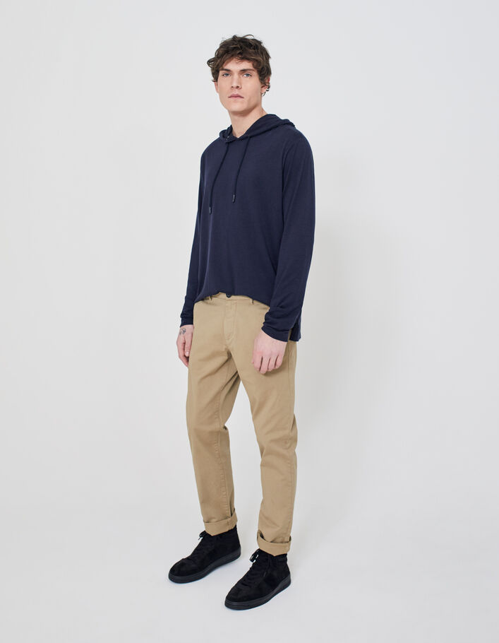 Pantalon chino slim beige Homme