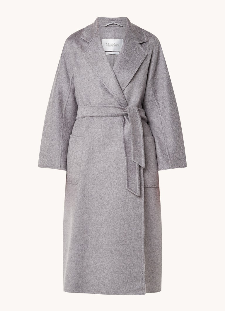 Palton MaxMara Arona din lână virgină cu curea.