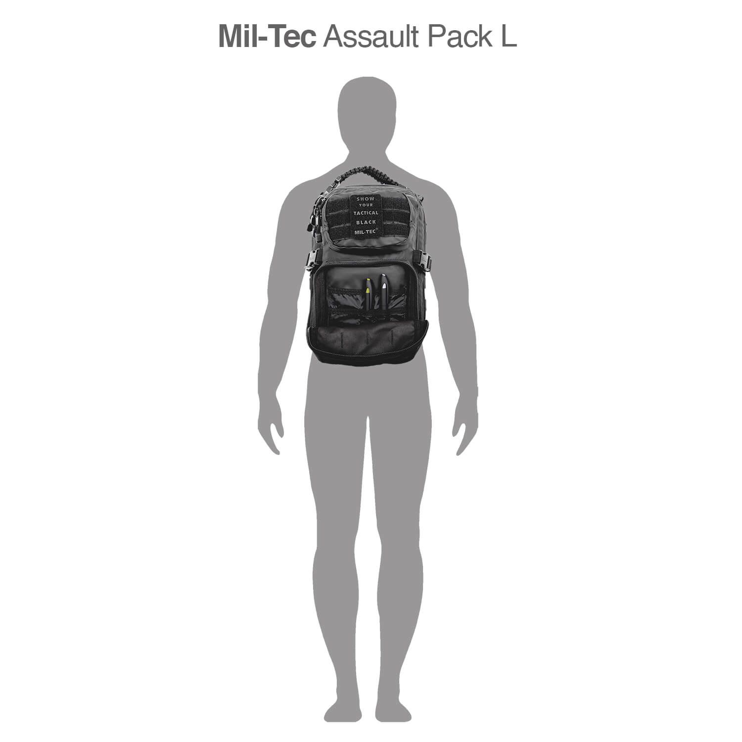 US Assault Pack Small Tactical Black