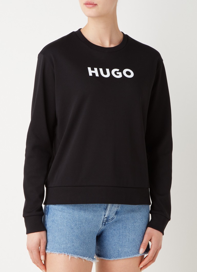 Pulover Hugo BOSS cu logo imprimat