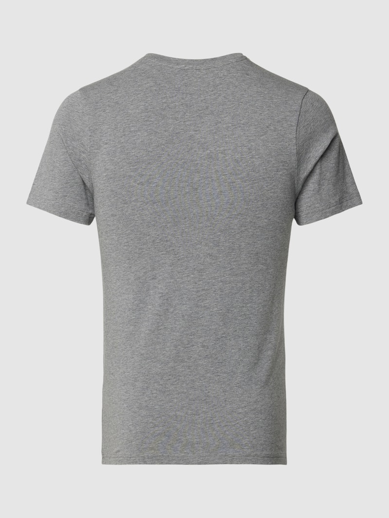 T-Shirt im 2er-Pack Modell 'ESSENTIALS' in mittelgrau meliert