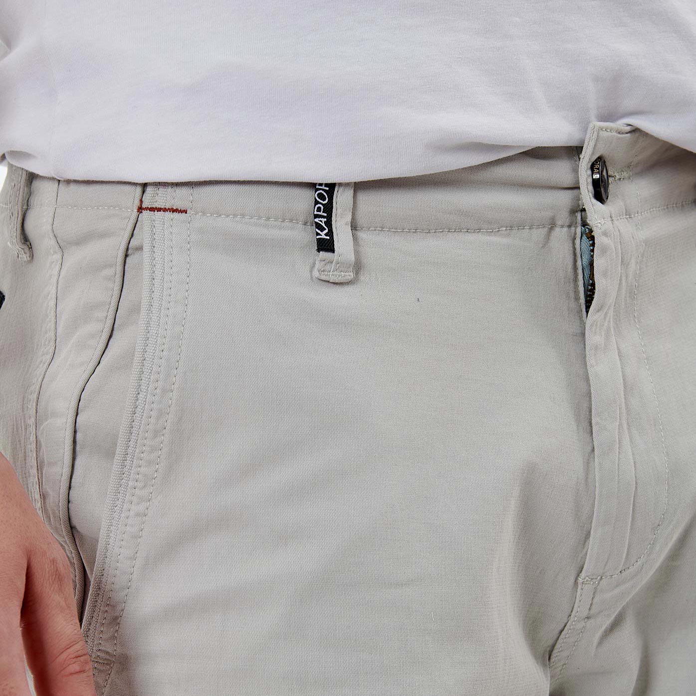 MACON  Short slim gris homme