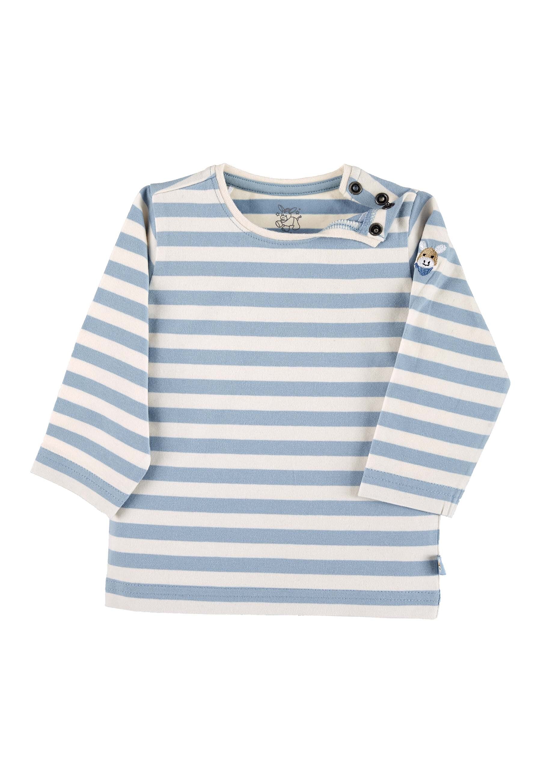 GOTS Langarm-Shirt aus Single Jersey mit Streifen