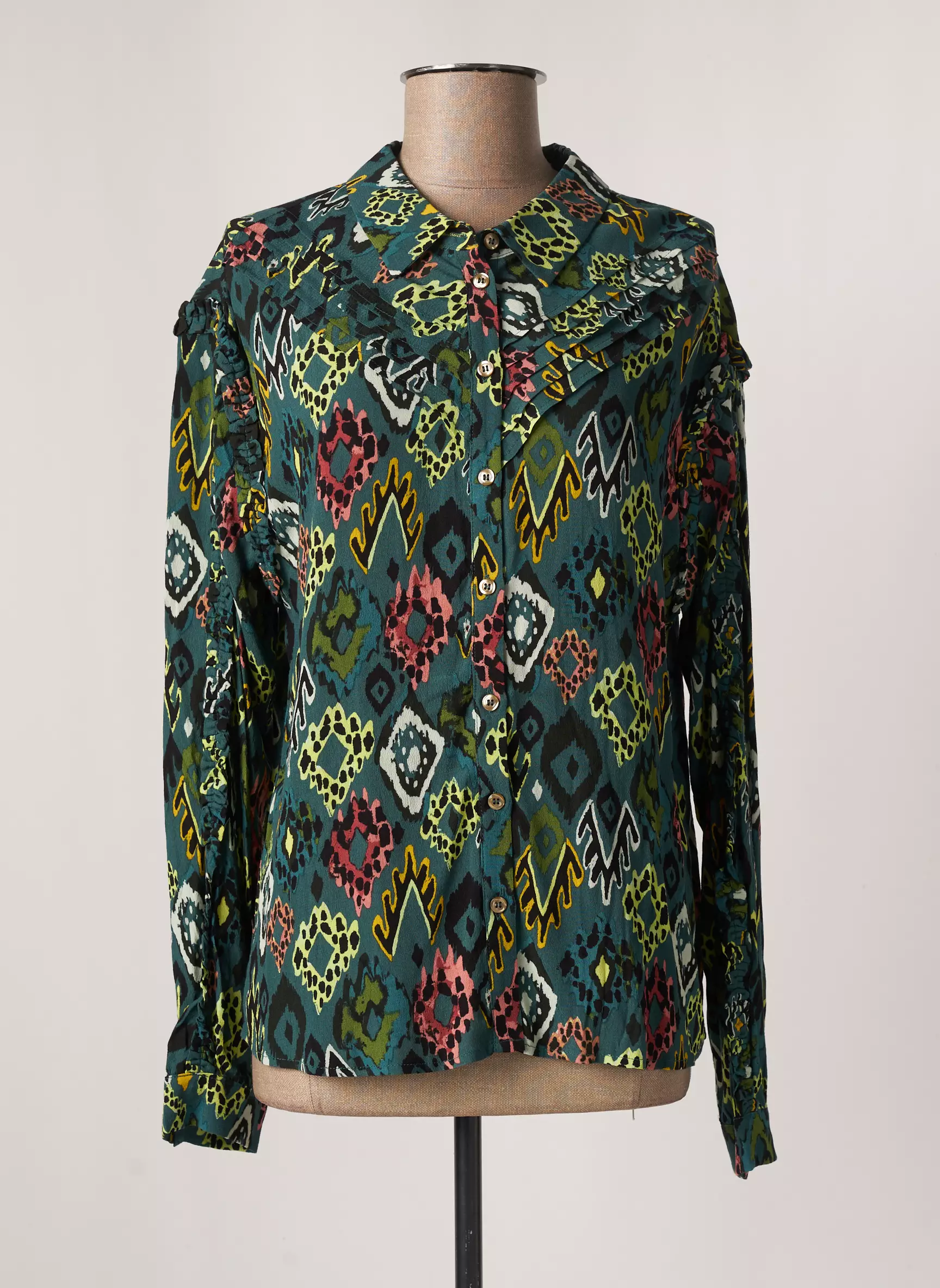 Pom Amsterdam Chemisiers Femme couleur vert