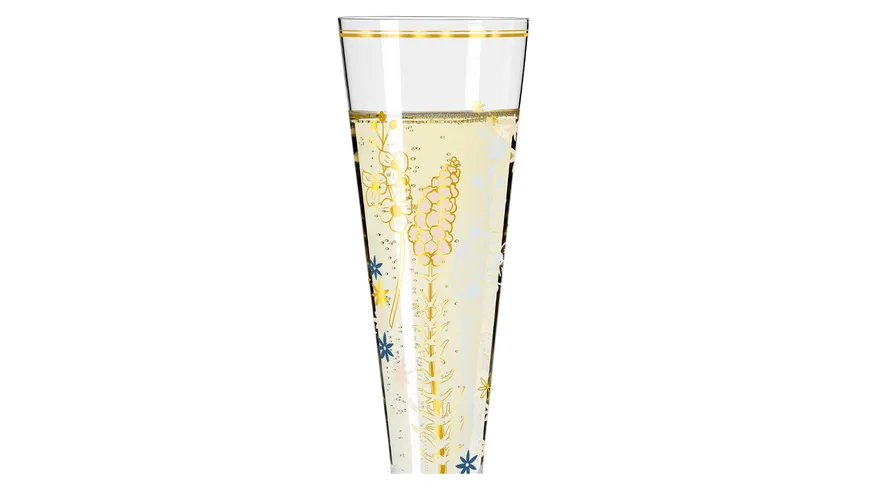 RITZENHOFF Champagnerglas Goldnacht #37 von Concetta Lorenzo H23 Silber, Gold