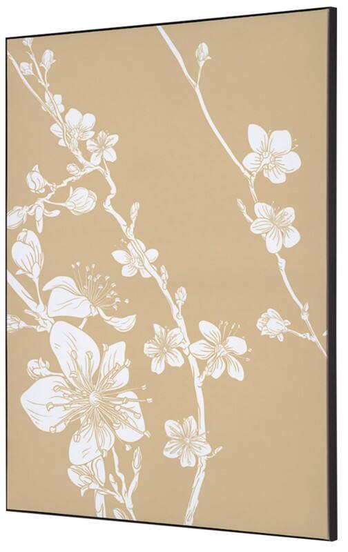 SHOWDOWN Textile Wanddekoration Japanische Kirschblüte Mehrfarbig Aluminium