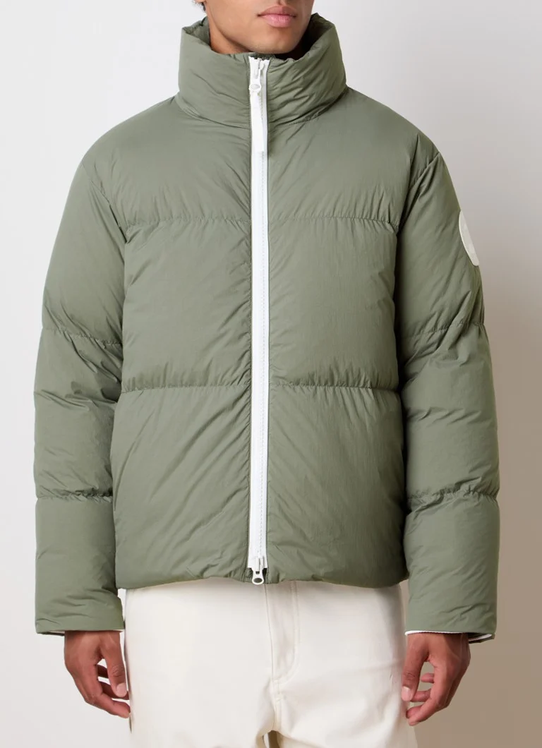 Doudoune Canada Goose Lawrence avec garnissage en duvet et logo