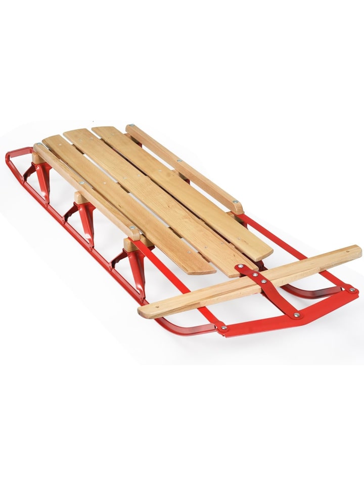 COSTWAY Holzschlitten 137cm ab 5 Jahren in Rot günstig kaufen onesize