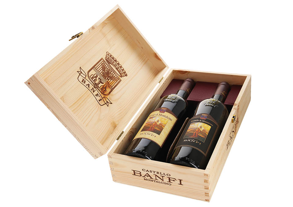 Brunello di Montalcino DOCG, Rosso di Montalcino DOC Banfi 2 boutei...