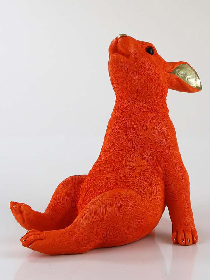 AM Design Dekofigur ''Hase Sternengucker'' in Orange/ Gold - (B)29,5 x (H)26,3 x (T)17 cm günstig kaufen onesize