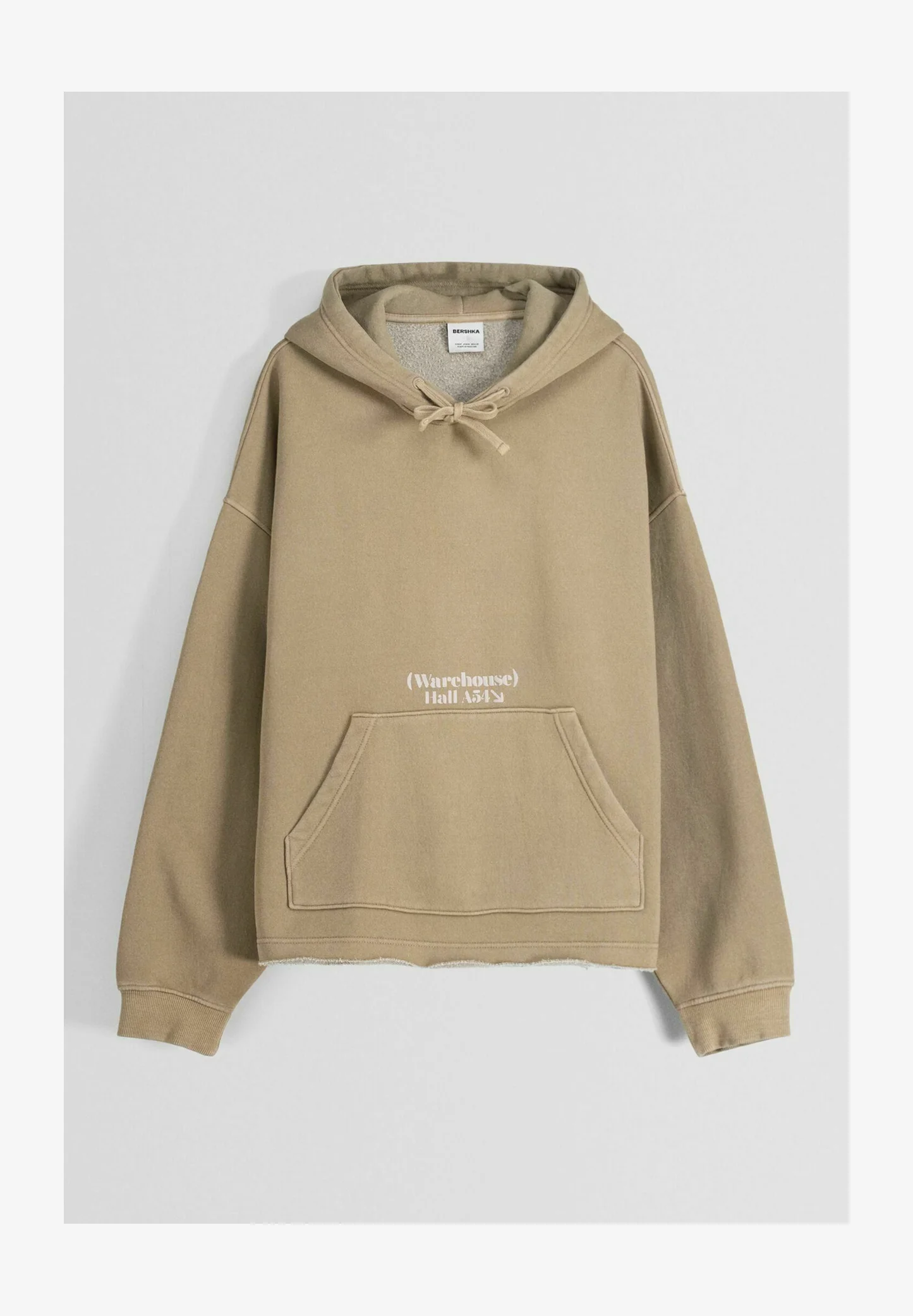 Bershka CROPPED CON EFECTO DESVANECIDO - Sudadera con capucha