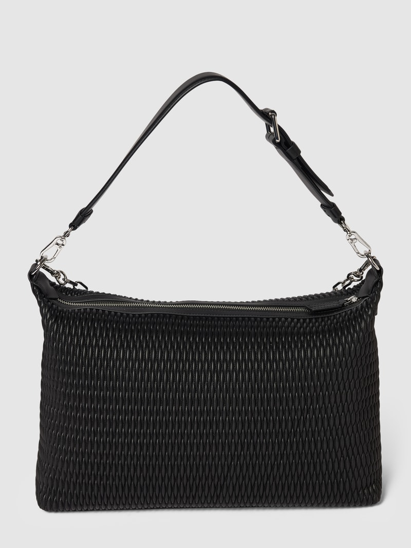Handtasche mit Strukturmuster Modell 'k/kushion xl quilted sb' in schwarz