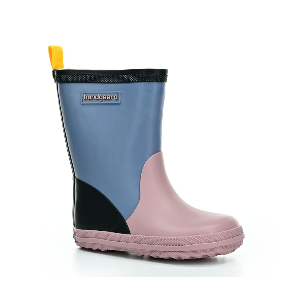 Bundgaard Charly High Warm Teal/Rose/Black gefütterte Barfuß Gummistiefel
