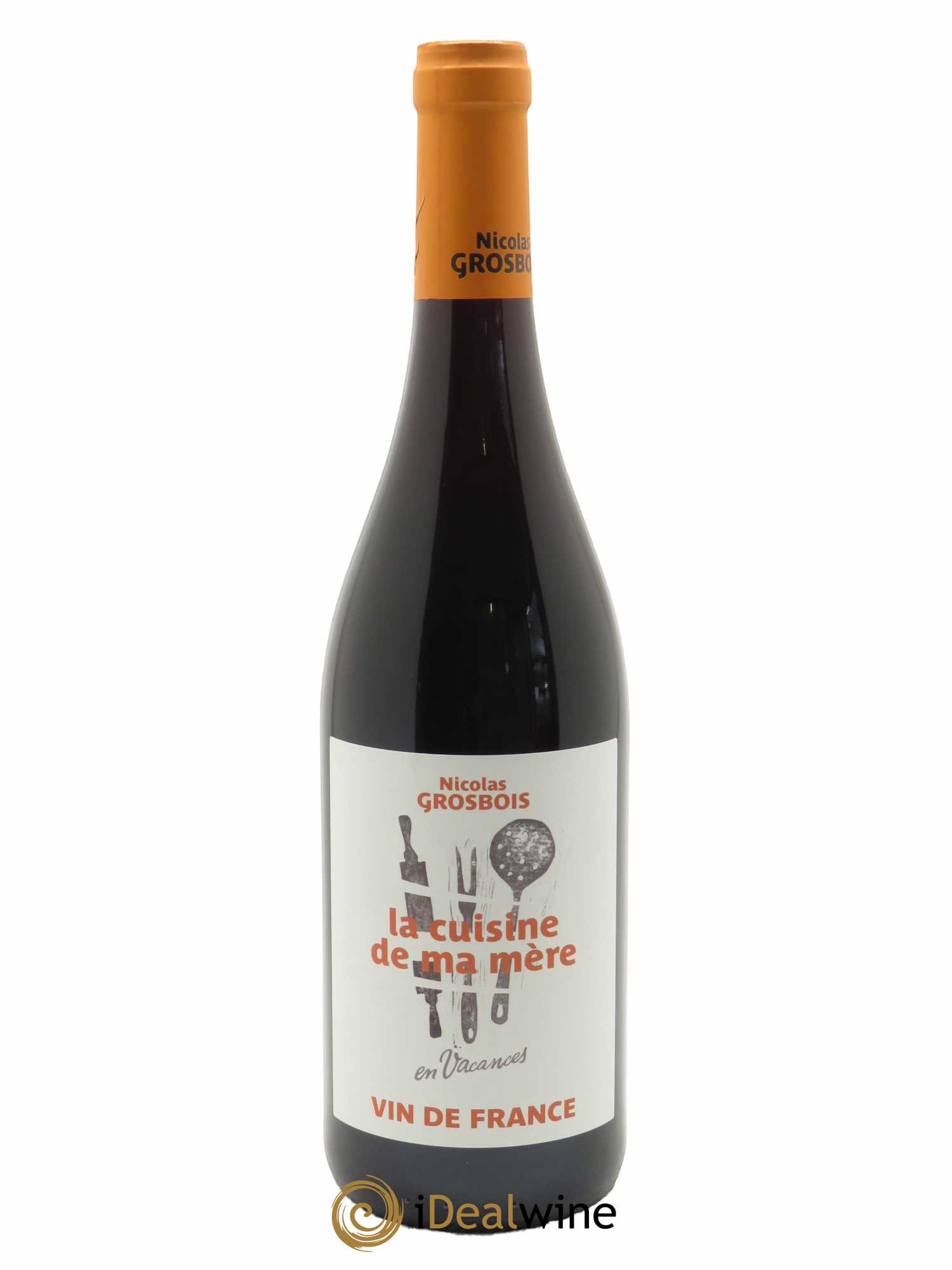 Vin de France La Cuisine de ma Mère en Vacances à Gaillac Grosbois (Domaine)  2020 - Lot de 1 Bouteille