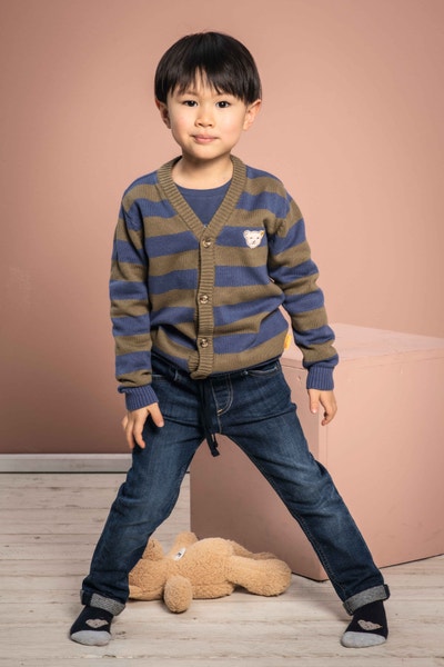 Strickjacke, khaki für Jungs