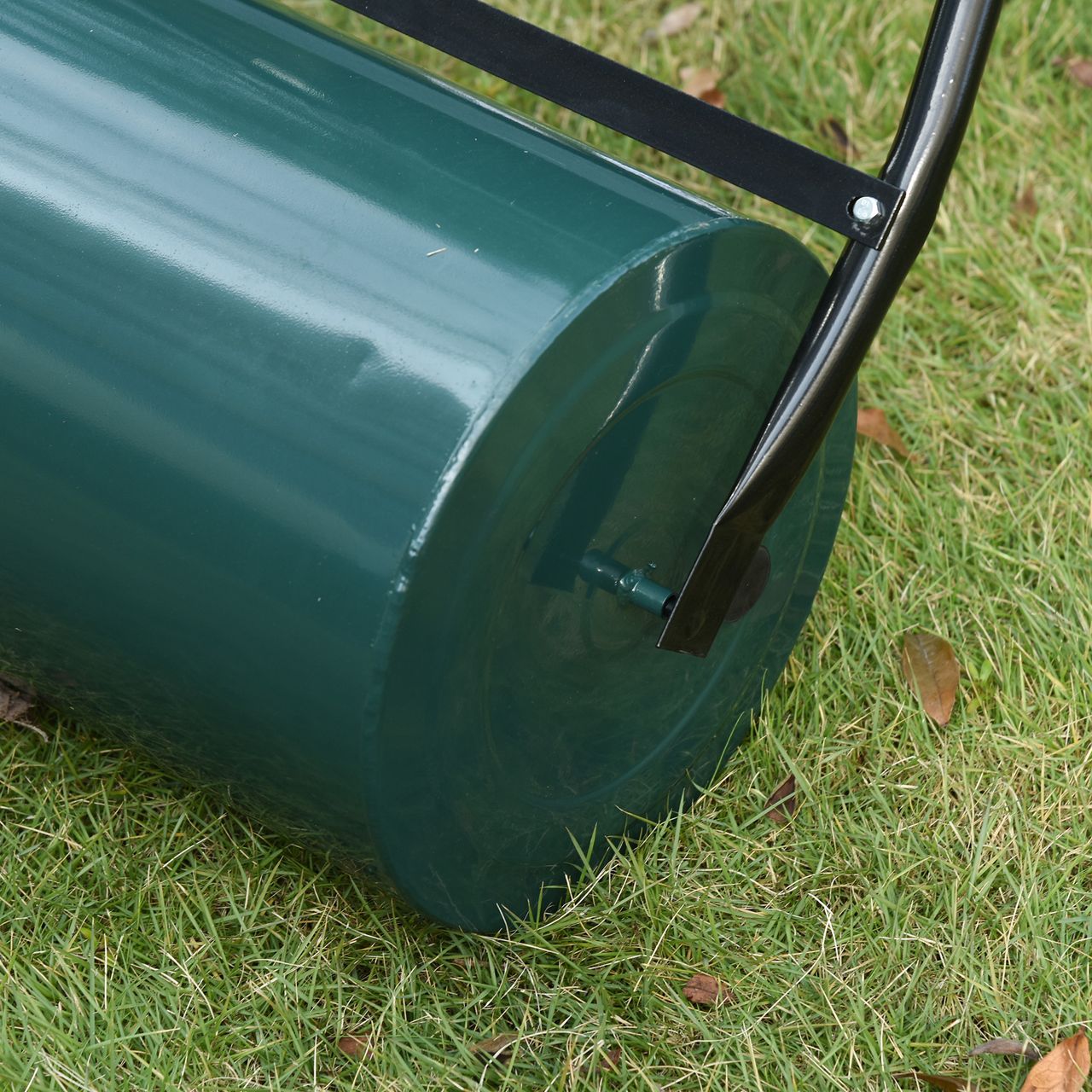 Outsunny Rasenwalze mit U-Griff Gartenrolle Gartenwalze Ø30 cm 30 L Metall