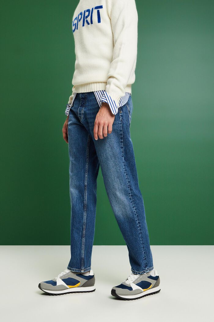Lockere Retro-Jeans mit mittlerer Bundhöhe