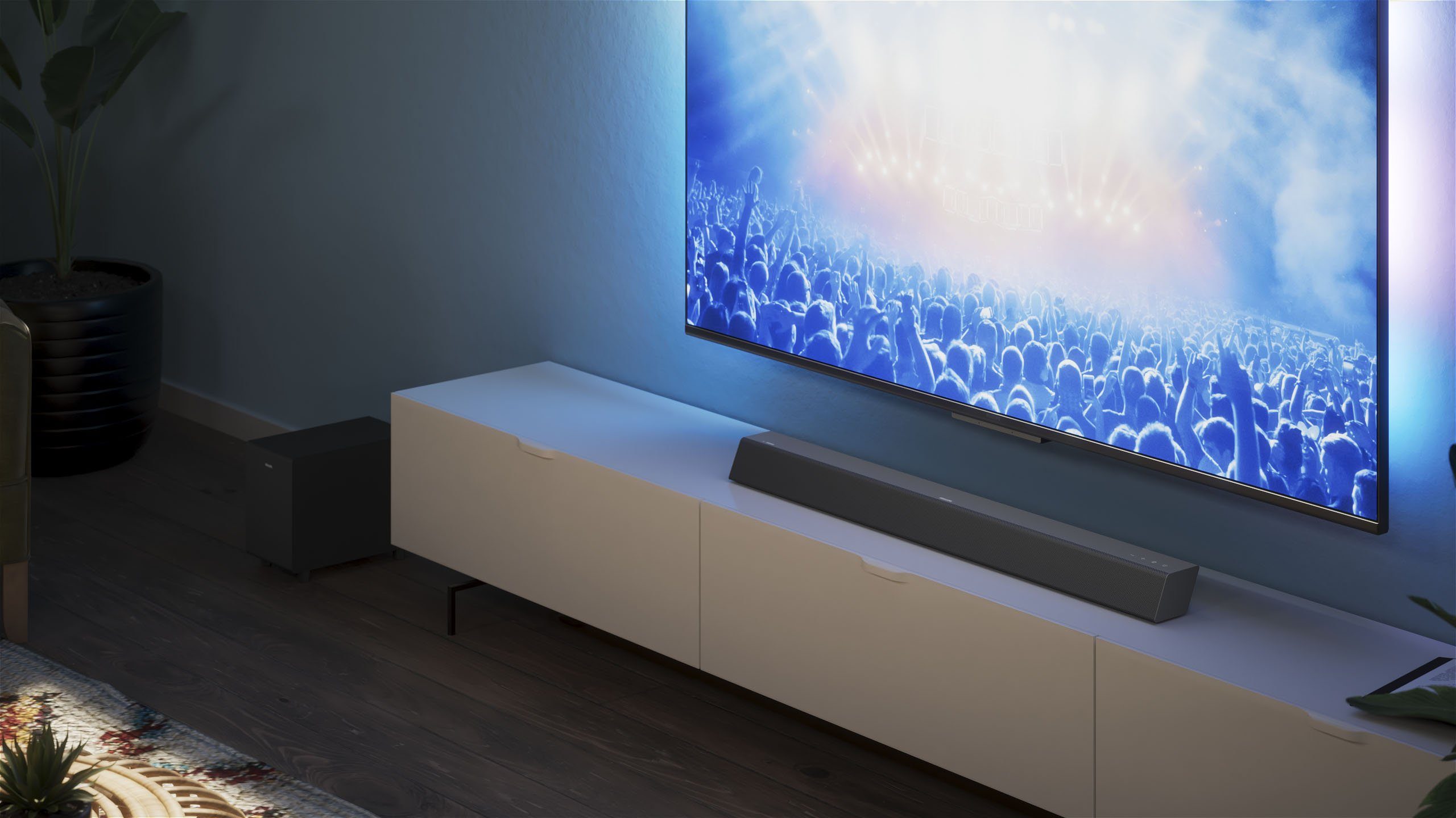Philips TAB5308 2.1 Soundbar (A2DP Bluetooth, AVRCP Bluetooth, Bluetooth, 70 W)