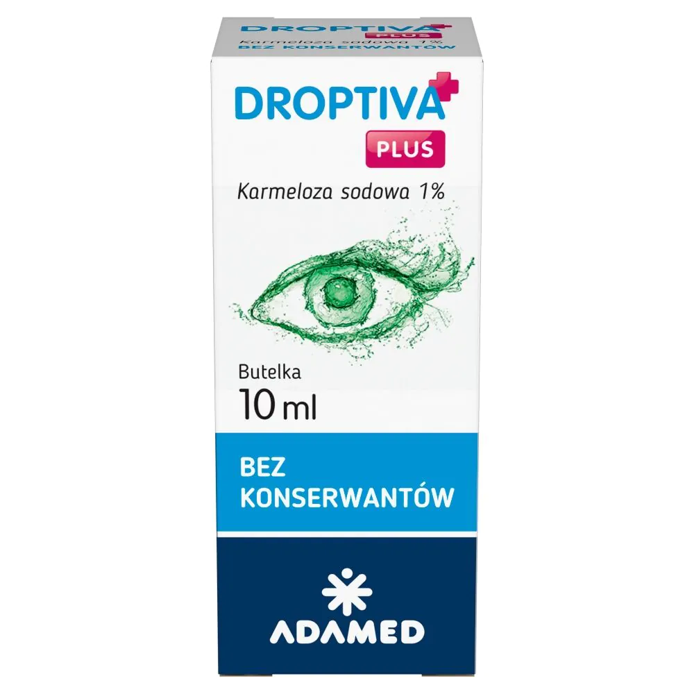 Droptiva Plus, hidratantne kapi za oči, 1% natrijum karmeloza