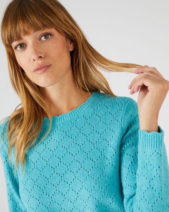 Pull maille ajourée