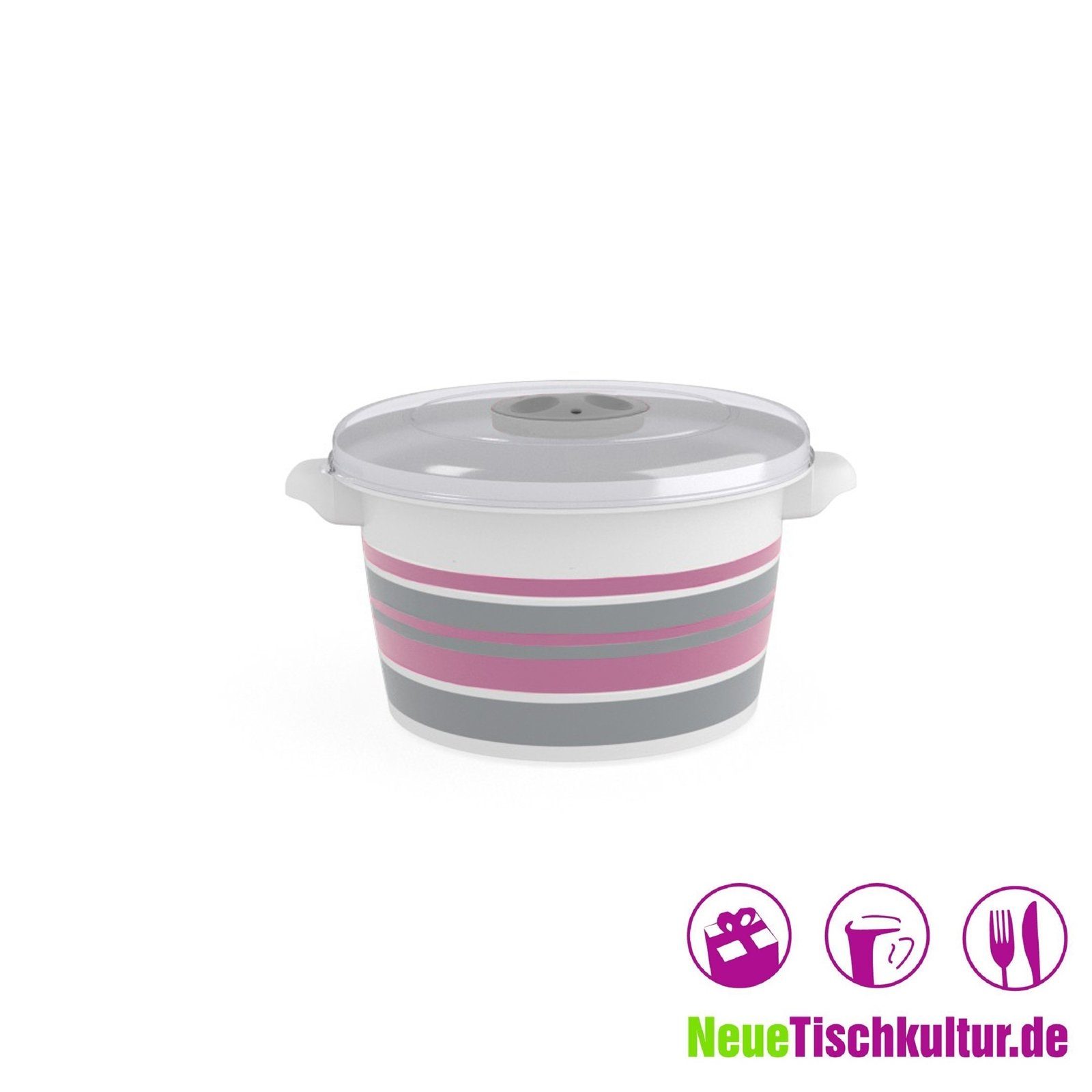 Neuetischkultur Mikrowellenbehälter Mikrowellendose 2er 1,3 Liter, Kunststoff, (2-tlg)