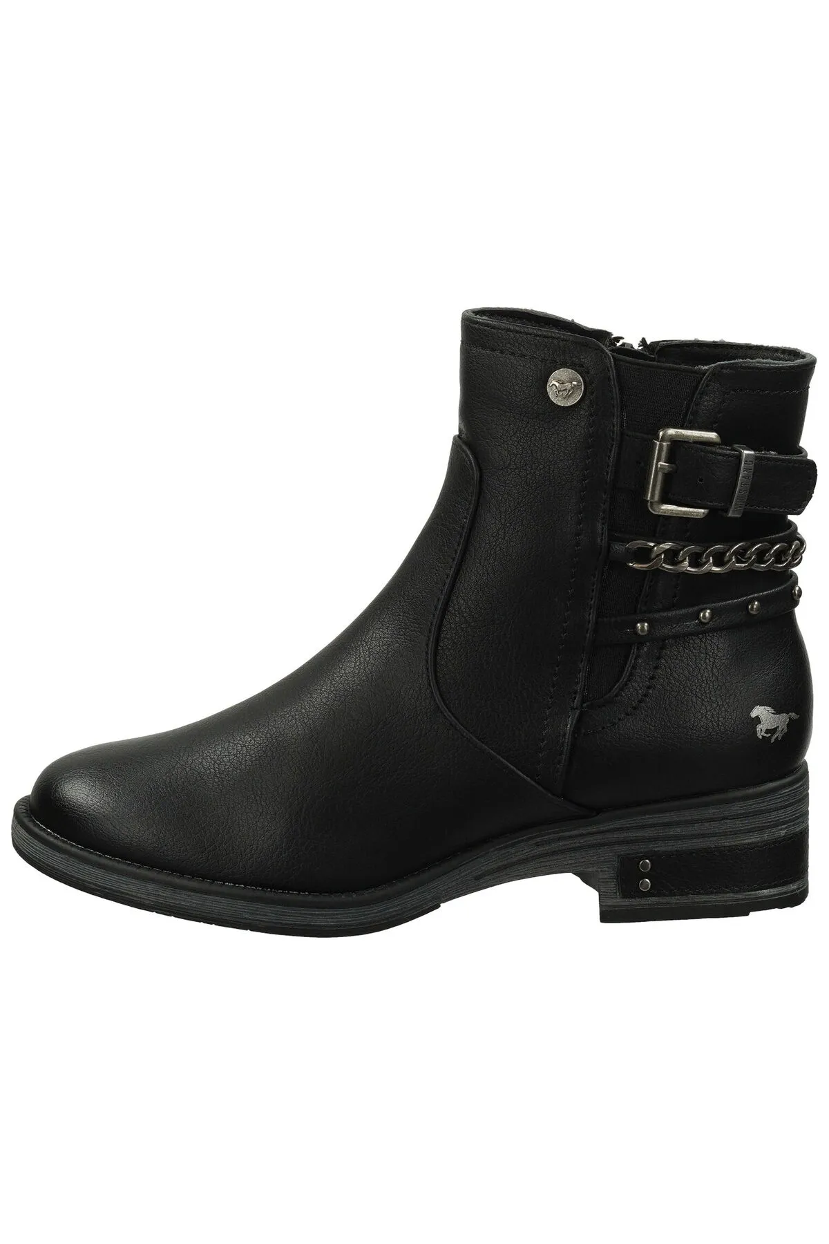 Mustang  Stiefelette - Schwarz - Blockabsatz