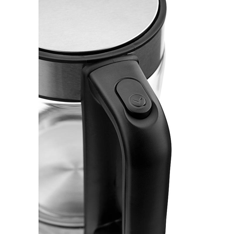 Cuisine Vannkoker 1,7 l, glass/stål, Cuisine