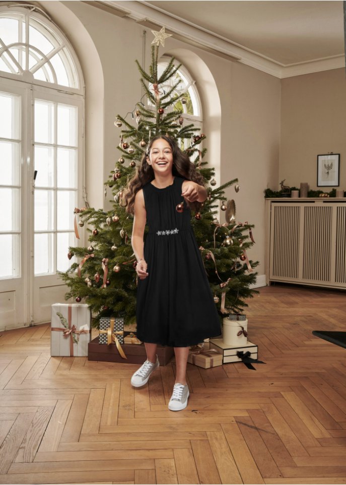 Festliches Mädchen Kleid mit Pailletten