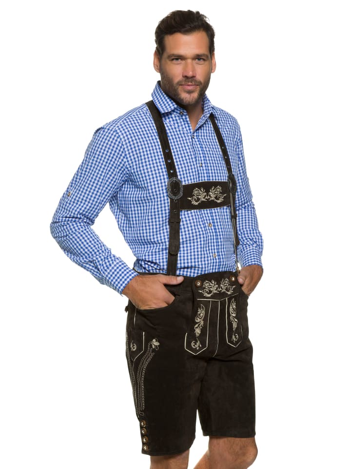 JP1880 Lederhose in mahagonibraun günstig kaufen