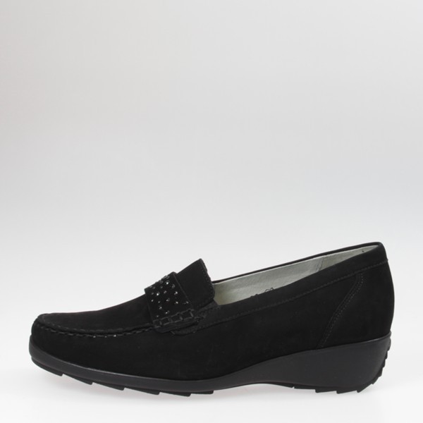 WALDLÄUFER Klassische Slipper schwarz Hanin