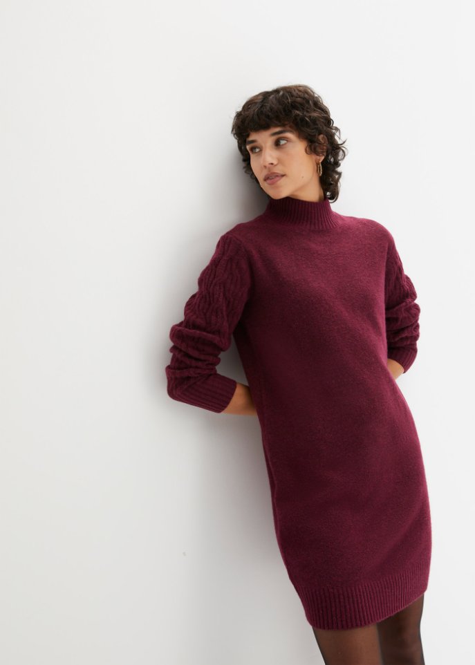 Strickkleid mit Wollanteil