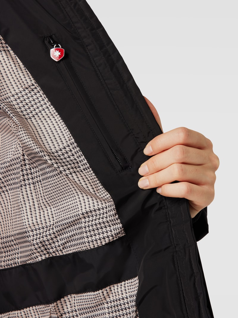 Funktionsjacke mit Label-Details Modell 'Kitzbühel' in schwarz