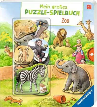 Mein großes Puzzle-Spielbuch: Zoo