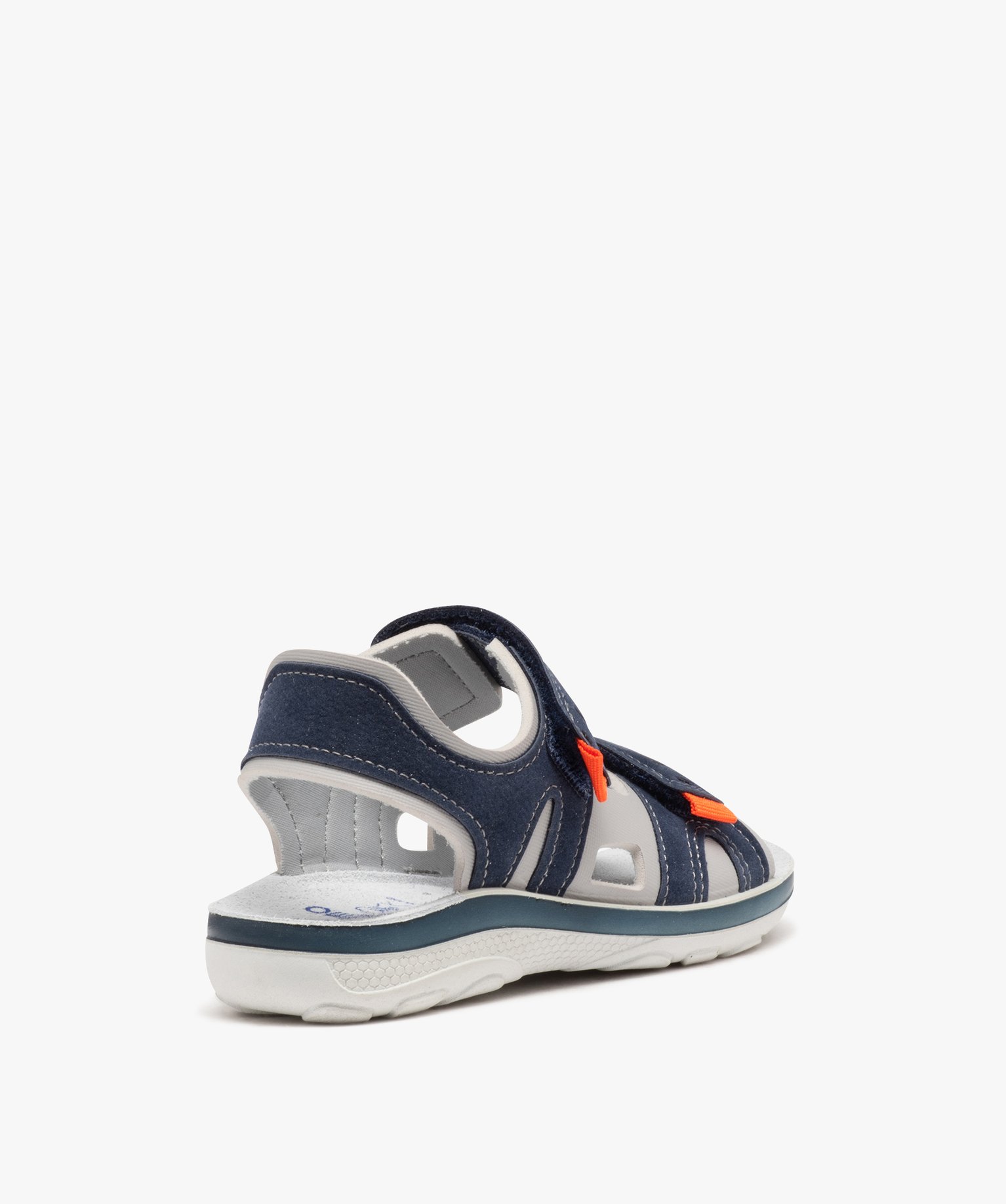 Sandales sport bimatières à brides scratch Garçon marine | GEMO