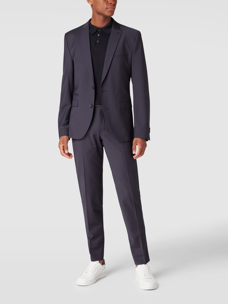 Slim Fit 2-Knopf-Sakko mit Stretch-Anteil Modell 'CiCastello' - 'CIPOWERSTRETCH' in marineblau