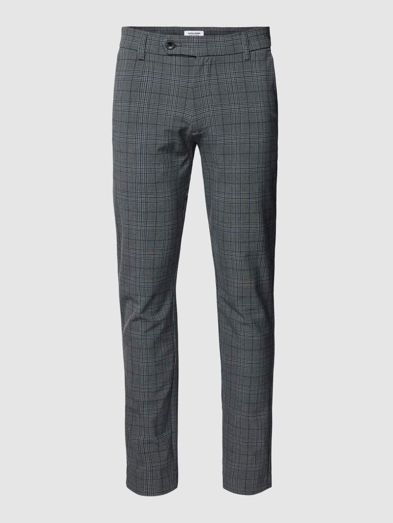 Slim Fit Anzughose in melierter Optik Modell 'MARCO' in anthrazit