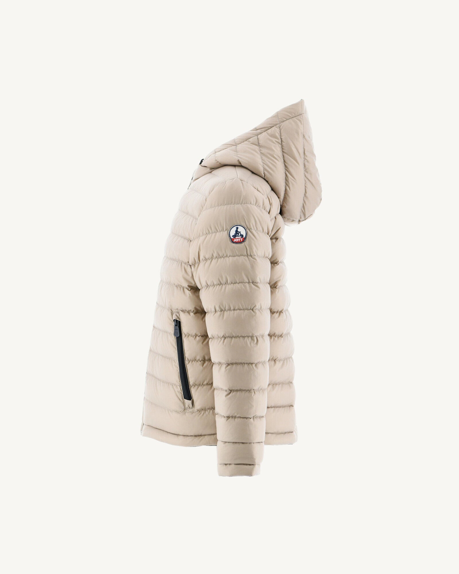Doudoune réversible à capuche enfant Noir/Beige Zurich