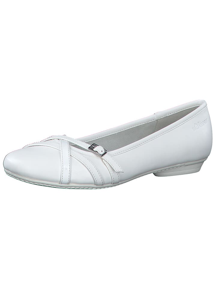s.Oliver Ballerinas in Weiß günstig kaufen