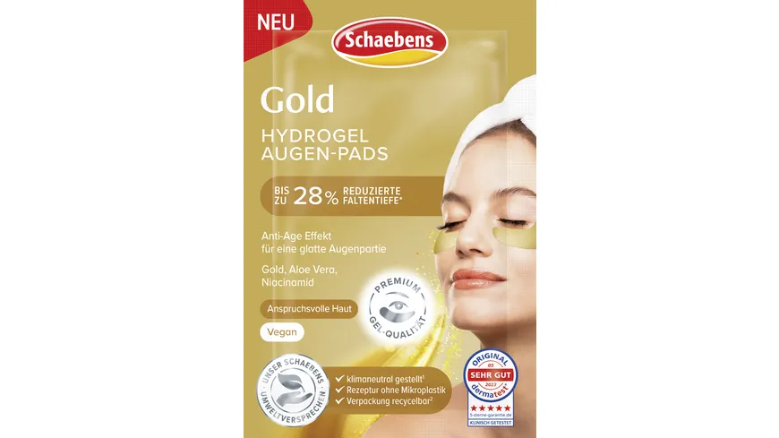 Schaebens Gold Hydrogel Augenpads