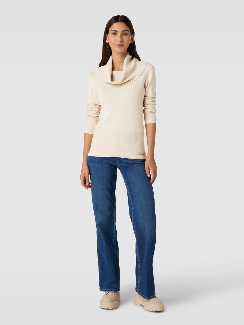 Strickpullover mit Rollkragen Modell 'Dollie' in offwhite