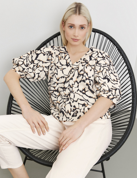 Bluse mit Puffärmeln