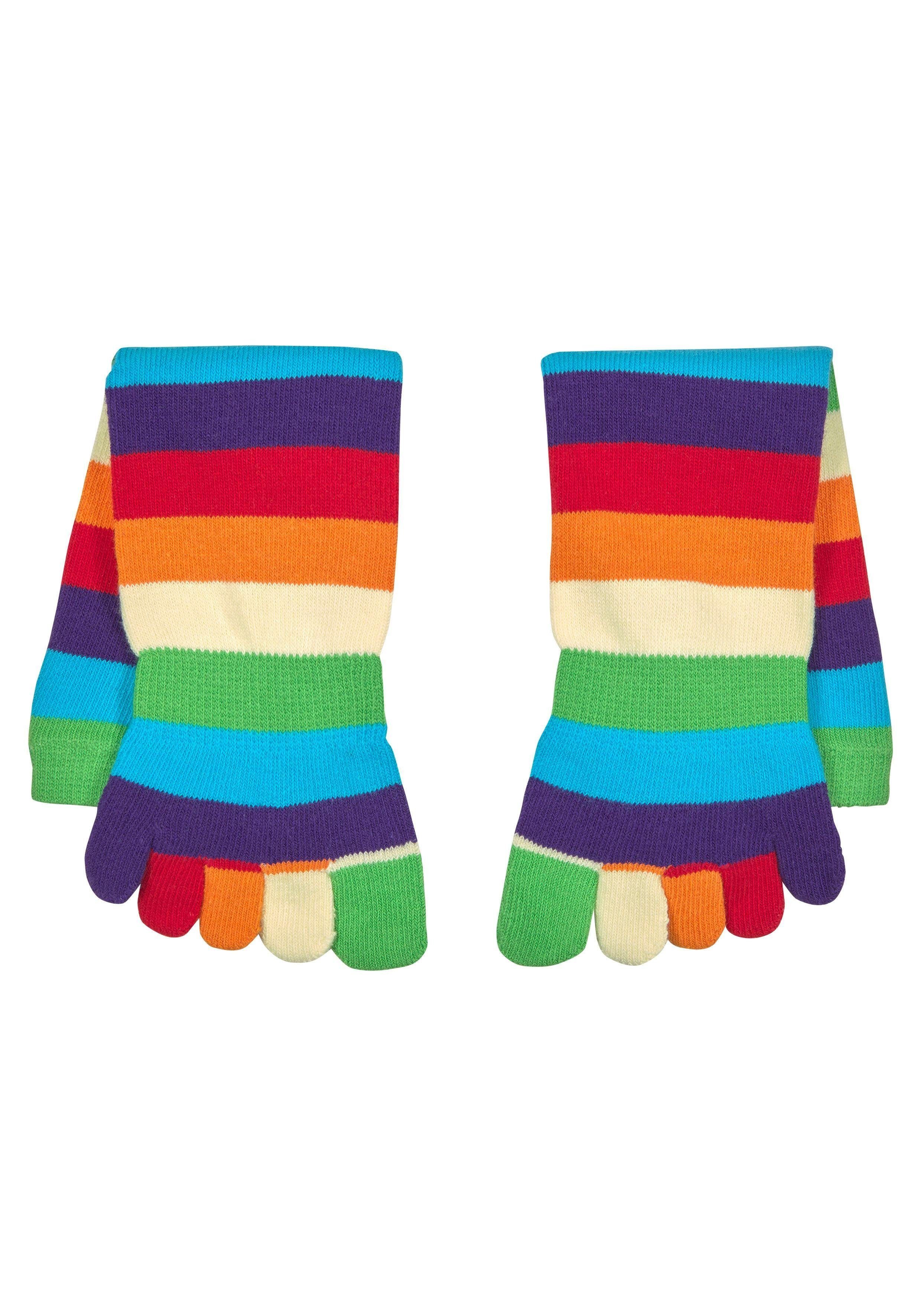 H.I.S Zehensocken im Streifenmuster weich und atmungsaktiv