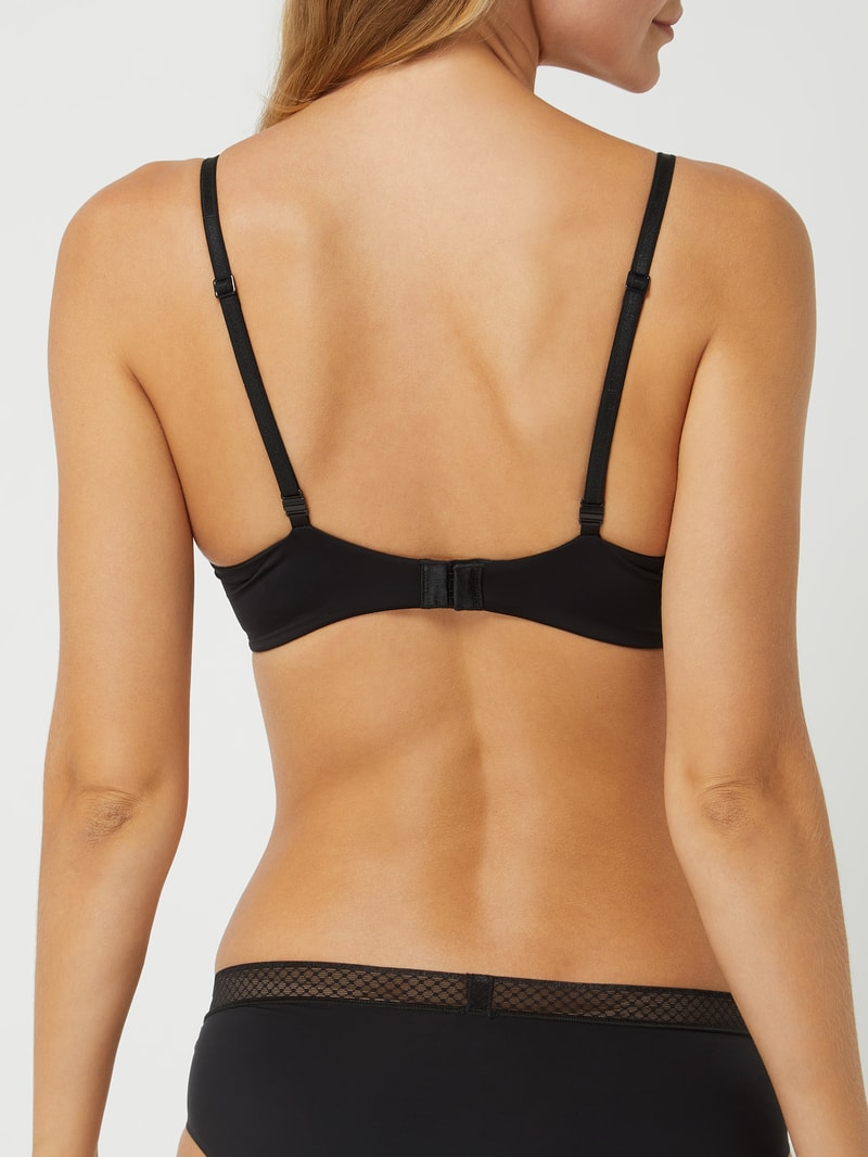 Push-up-BH aus Mikrofaser in schwarz