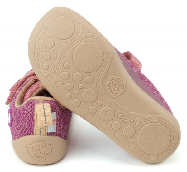 Affenzahn ~ Happy Knit vegan LowCut Sneaker ~ Flamingo